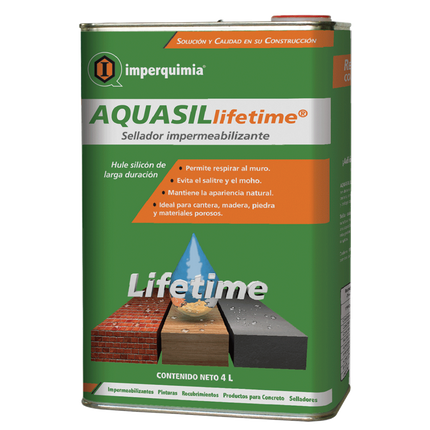Sellador Aquasil Lifetime,  4Lt