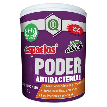 Espacios Poder Antibacterial, 4Lt